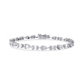3,88 Carat Diamond Baguette Bracelet