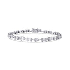 3,88 Carat Diamond Baguette Bracelet