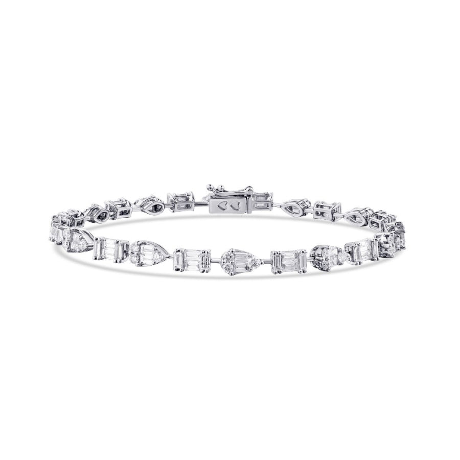 3,88 Carat Diamond Baguette Bracelet