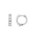 1,00 Carat Diamond Hoop Earrings
