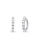 1,44 Carat Diamond Hoop Earrings
