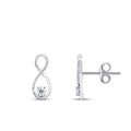 0,18 Carat Diamond Infinity Earrings