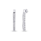 0,69 Carat Diamond Baguette Earrings