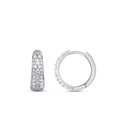 0,83 Carat Diamond Hoop Earrings