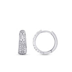 0,83 Carat Diamond Hoop Earrings
