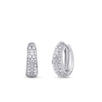 0,83 Carat Diamond Hoop Earrings