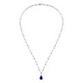 7,68 Carat Diamond Baguette Sapphire Neckband