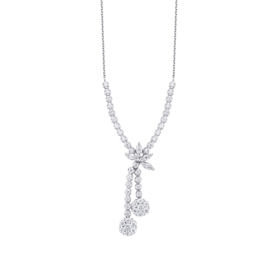 0,87 Carat Diamond Flower Neckband