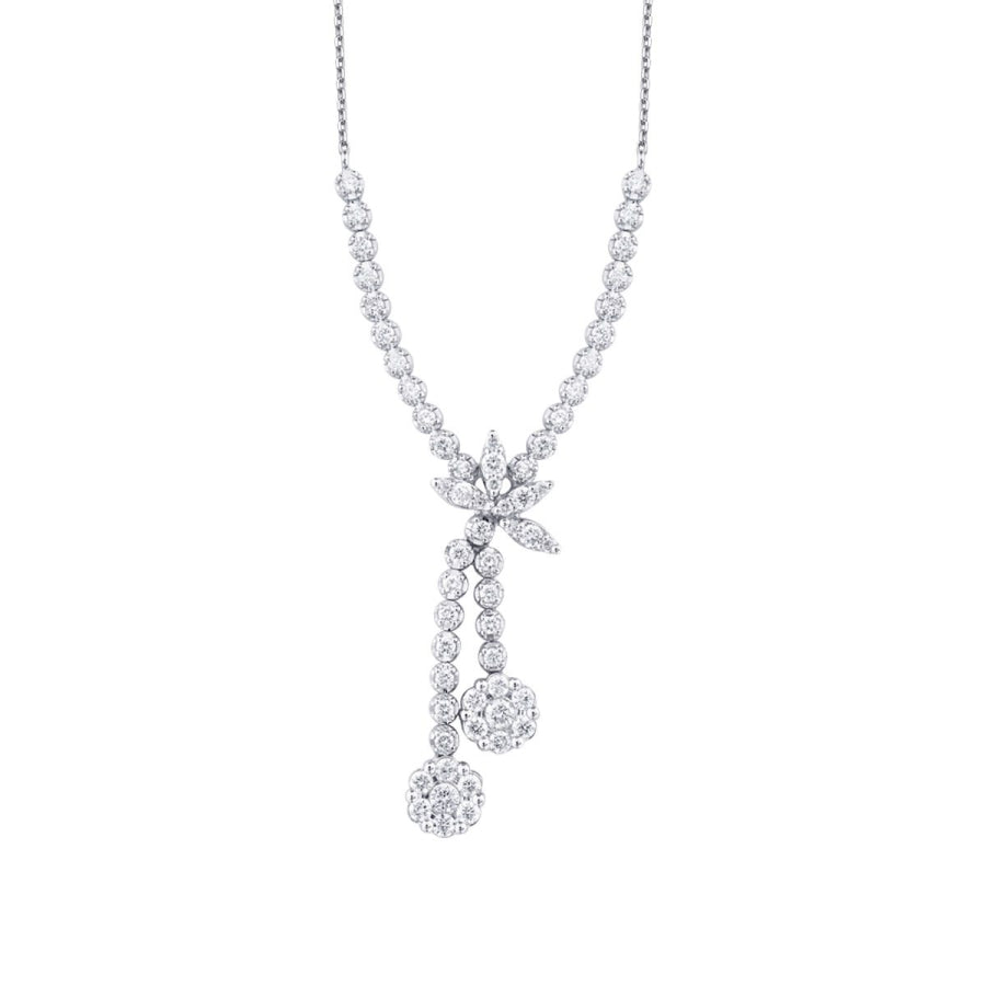 0,87 Carat Diamond Flower Neckband