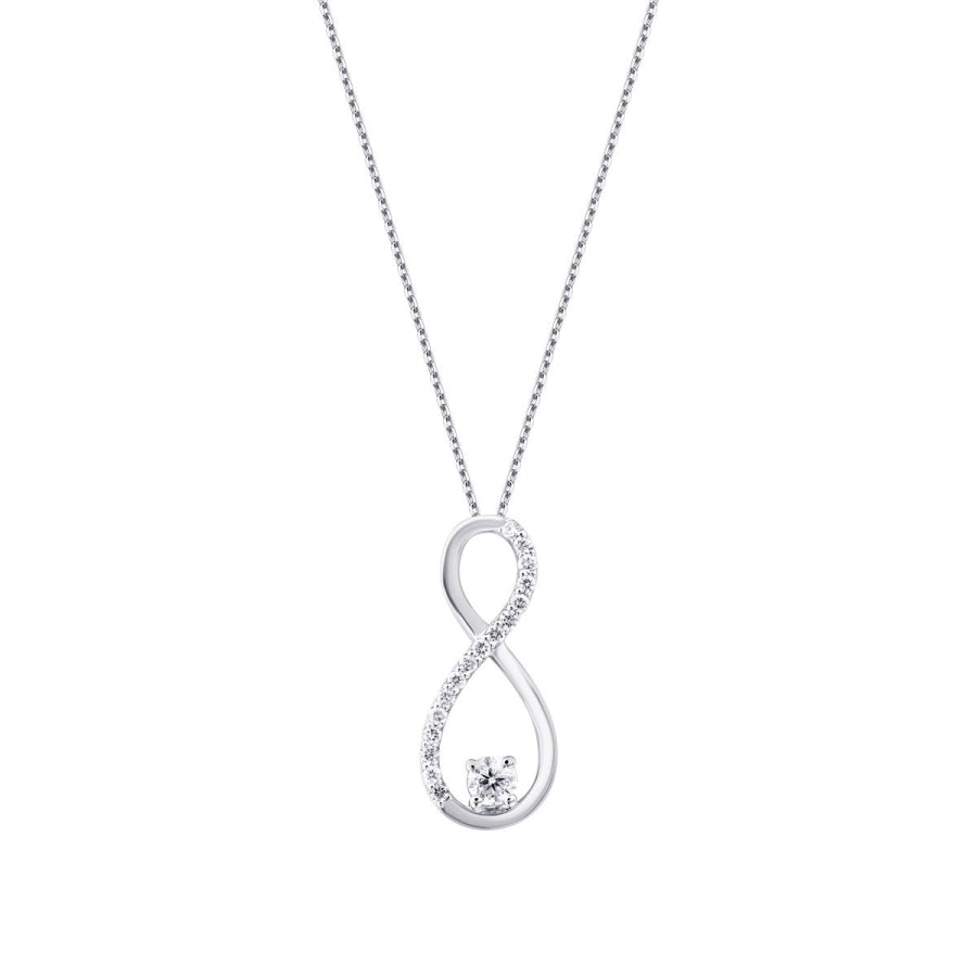 0,10 Carat Diamond Infinity Necklace