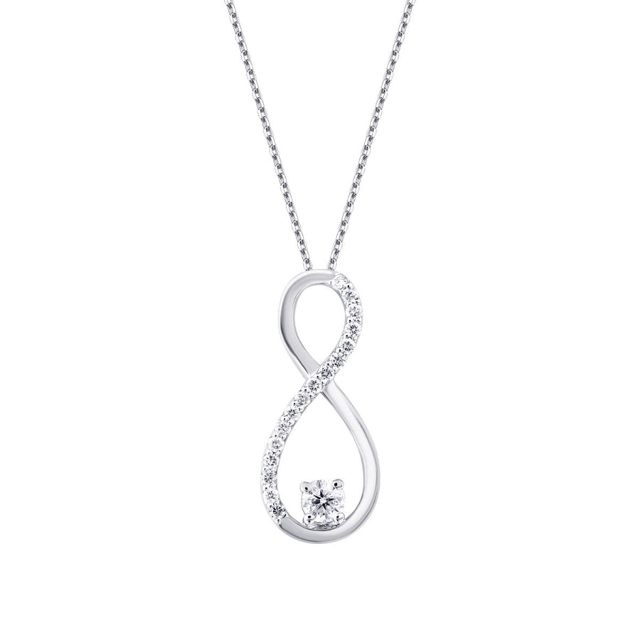 0,10 Carat Diamond Infinity Necklace