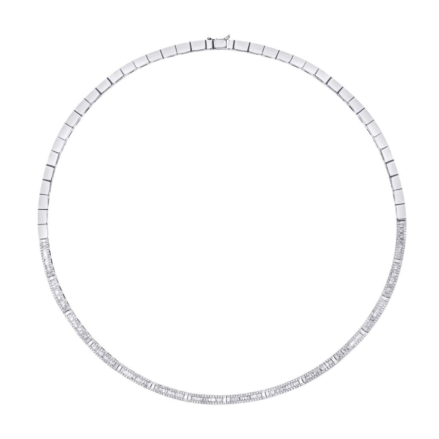 2,56 Carat Diamond Baguette Neckband