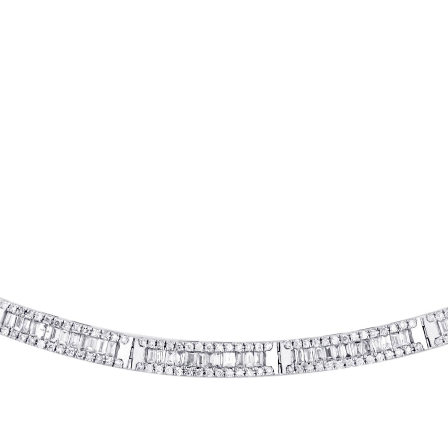 2,56 Carat Diamond Baguette Neckband