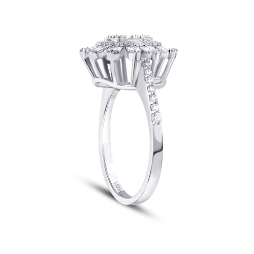 0,77 Carat Diamond Baguette Ring