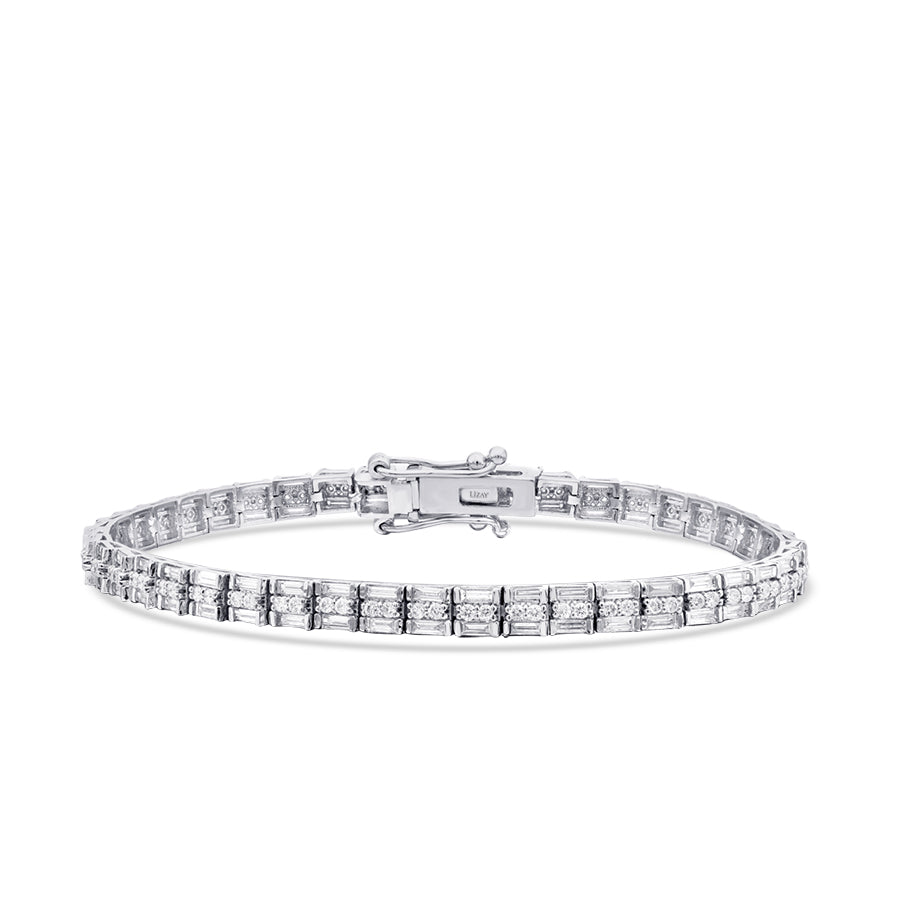 2,92 Carat Diamond Baguette Bracelet