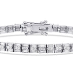 2,92 Carat Diamond Baguette Bracelet