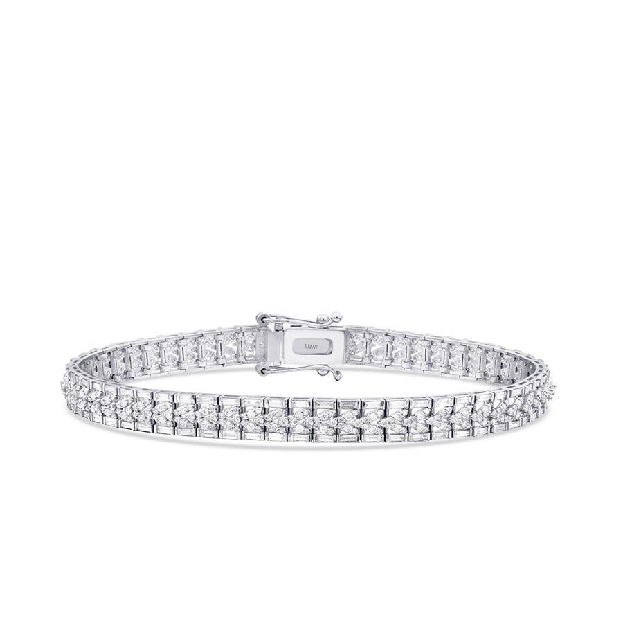 2,83 Carat Diamond Baguette Bracelet