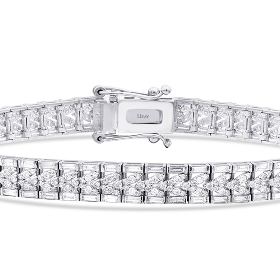 2,83 Carat Diamond Baguette Bracelet