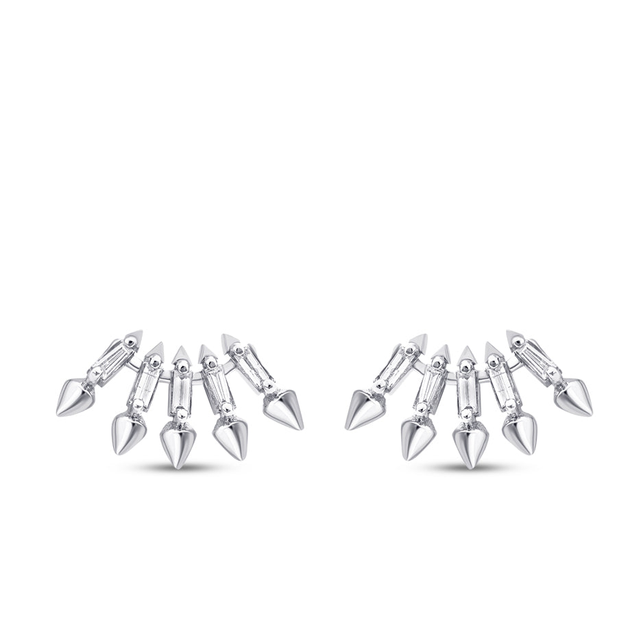 0.26 Carat Diamond Baguette Earring