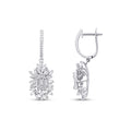 1,36 Carat Diamond Baguette Earrings