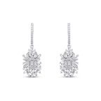 1,36 Carat Diamond Baguette Earrings