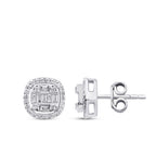 0,36 Carat Diamond Baguette Earrings