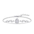 0,09 Carat Diamond Pear Bracelet