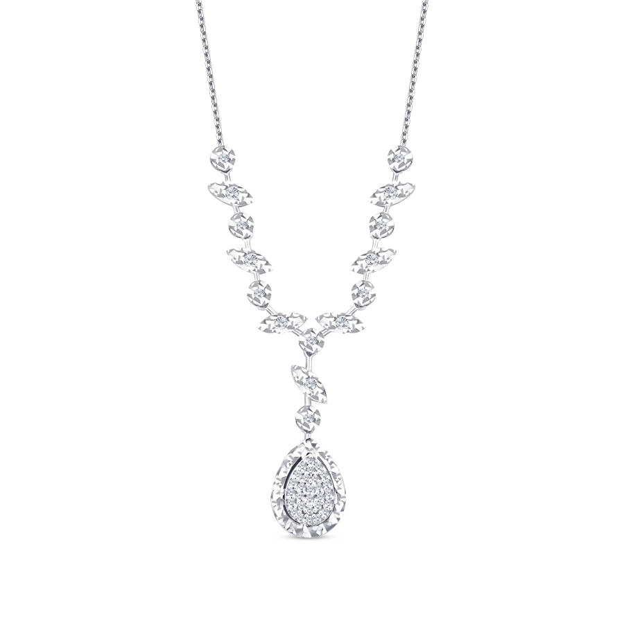 0.10 Carat Diamond Pear Neckband