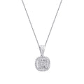 0,19 Carat Diamond Baguette Necklace