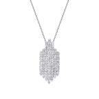 0,61 Carat Diamond Baguette Necklace