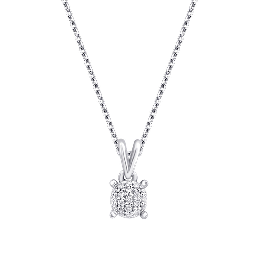 0,06 Carat Diamond Trend Solitaire Necklace