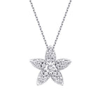 0,16 Carat Diamond Flower Necklace