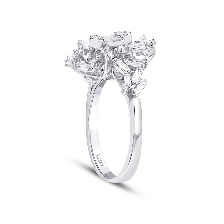 0,79 Carat Diamond Baguette Ring