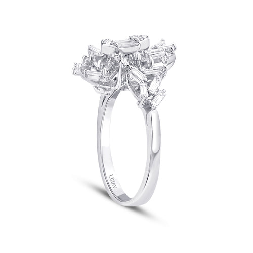 0,79 Carat Diamond Baguette Ring