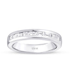 0,56 Carat Diamond Baguette Half-Eternity Ring