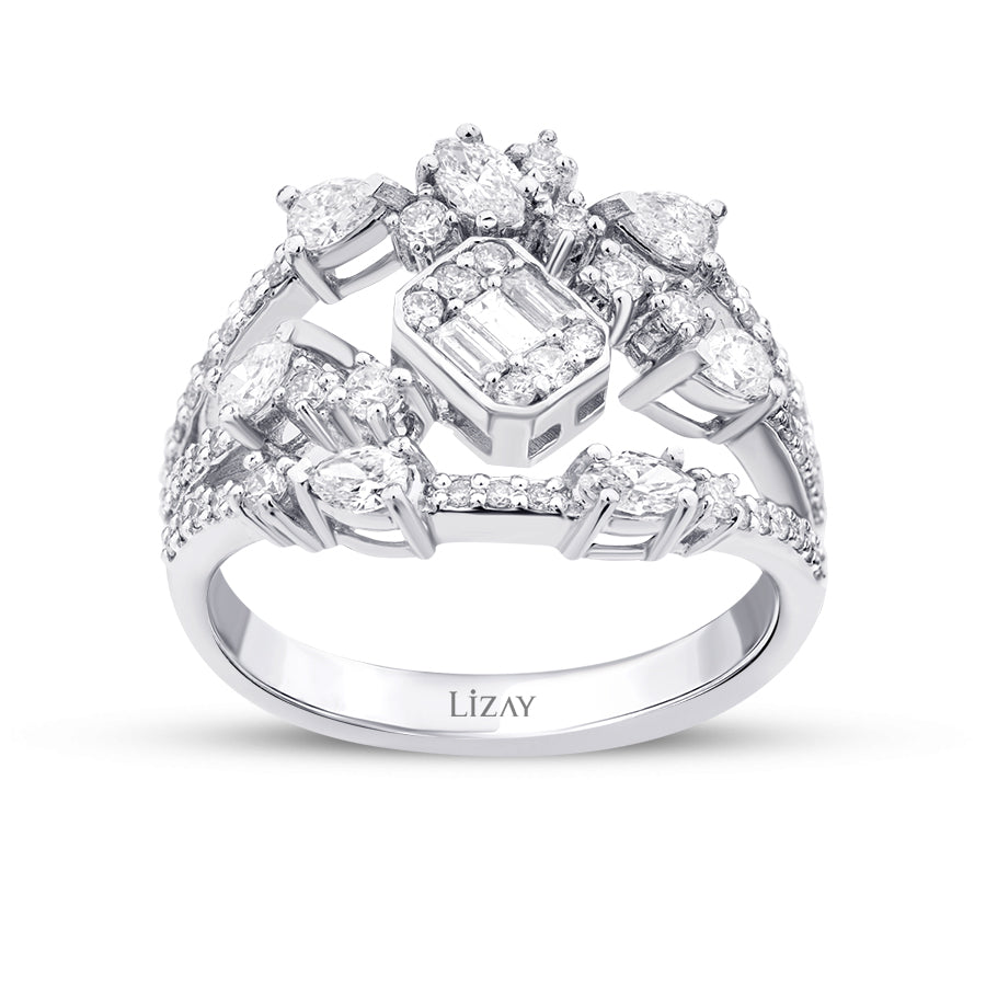 1,00 Carat Diamond Baguette Ring