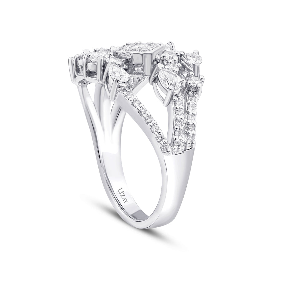 1,00 Carat Diamond Baguette Ring
