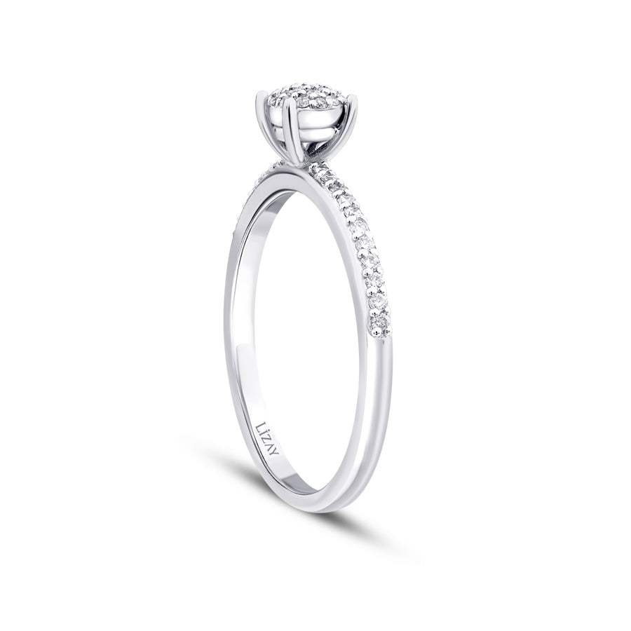 0,19 Carat Diamond Trend Solitaire Engagement Ring