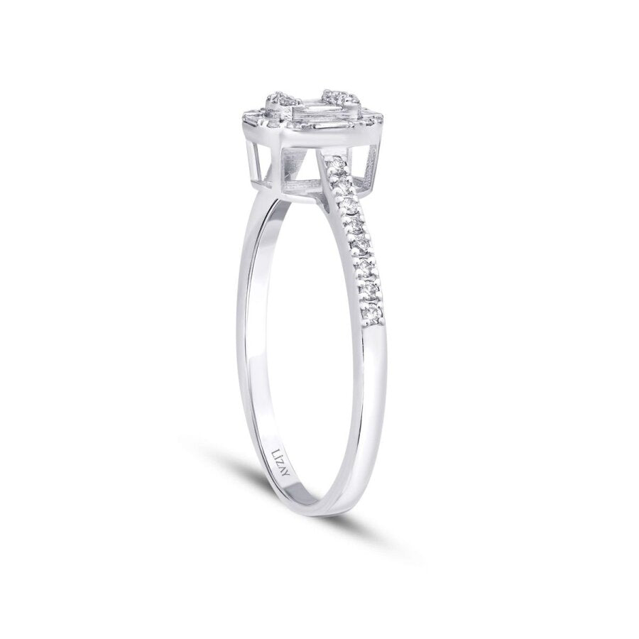 0,30 Carat Diamond Baguette Ring