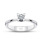 0.15 Carat Diamond Round Solitaire Engagement Ring