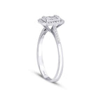 0,22 Carat Diamond Baguette Ring