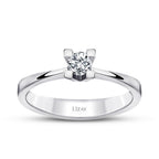 0.15 Carat Diamond Round Solitaire Engagement Ring