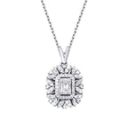 0,30 Carat Diamond Baguette Necklace