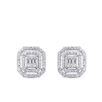 0.47 Carat Diamond Baguette Earrings