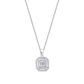 0,23 Carat Diamond Baguette Necklace