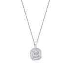 0,23 Carat Diamond Baguette Necklace