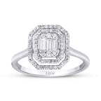 0,35 Carat Diamond Baguette Ring