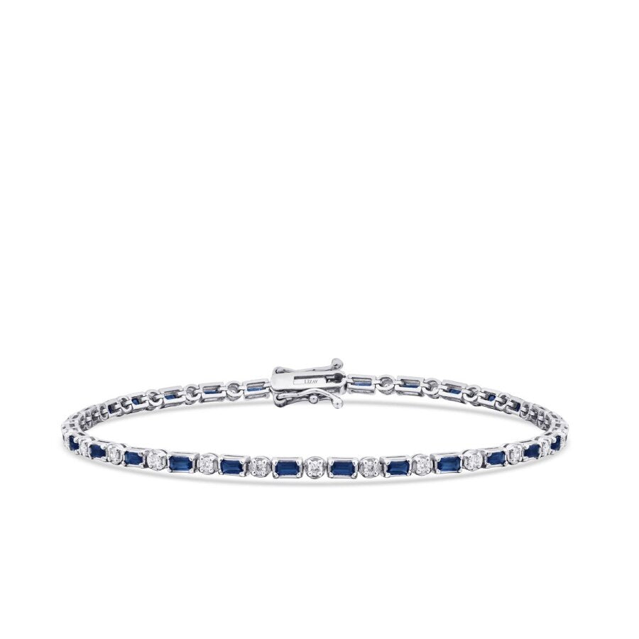 2,19 Carat Diamond Sapphire Bracelet