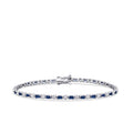 2,19 Carat Diamond Sapphire Bracelet