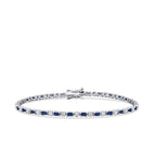 2,19 Carat Diamond Sapphire Bracelet